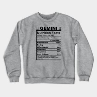 Gemini Facts Crewneck Sweatshirt